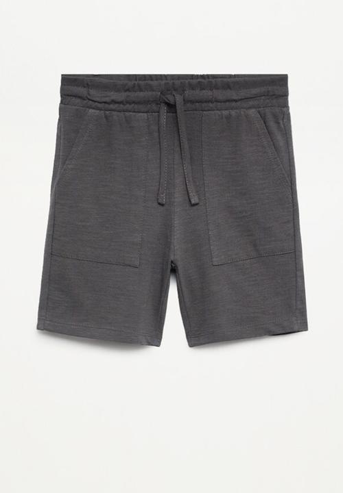 MANGO - Bermuda shorts slub8 - grey 