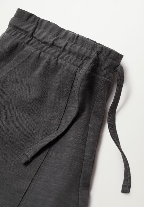 MANGO - Bermuda shorts slub8 - grey 