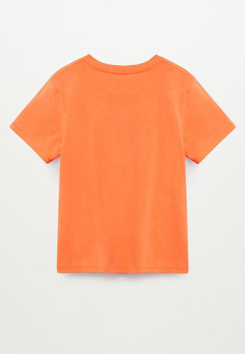 MANGO - T-shirt brad - orange