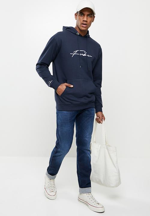 FUBU - Fubu mens hoodie - navy