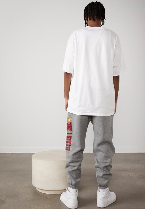 Factorie - Smiley relaxed trackpant - mid grey