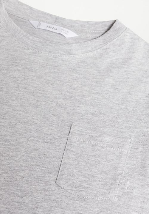 MANGO - T-shirt brad - grey