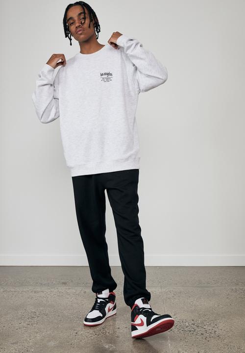 Factorie - Elite oversized crew - silver marle