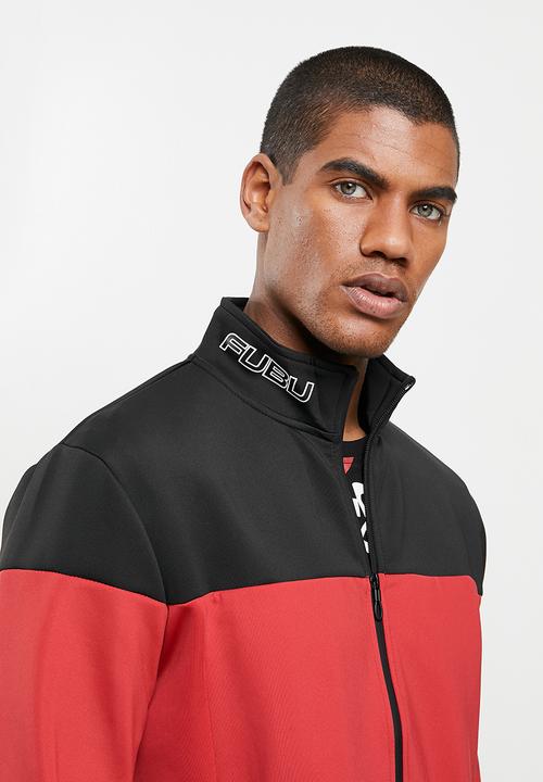 FUBU - Hudson 2.0 tracksuit top - black & red
