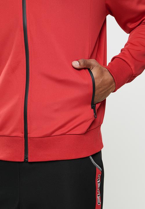 FUBU - Hudson 2.0 tracksuit top - black & red