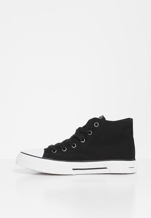 KANGOL - High top lace up - black