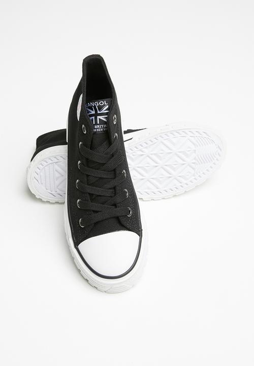 KANGOL - High top lace up - black