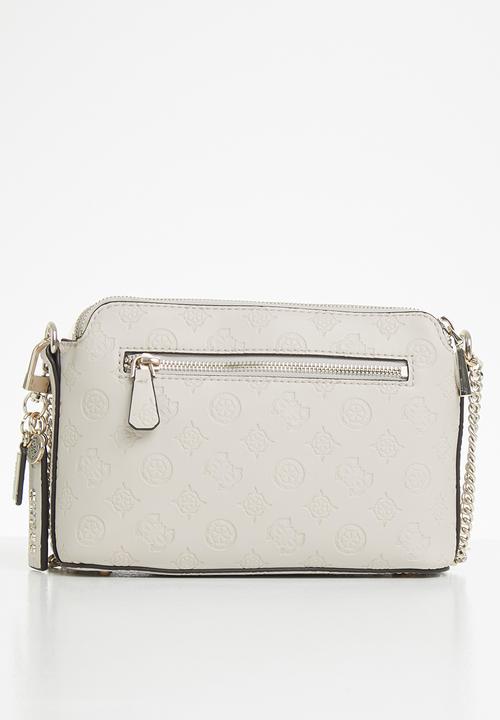 GUESS - Ninnette dbl zip crossbody - stone