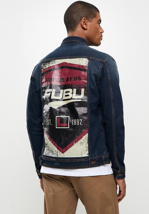 FUBU - San francisco mens denim jacket - dark wash