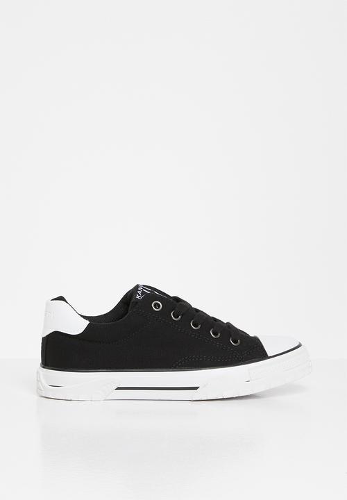 KANGOL - Low top lace up - black