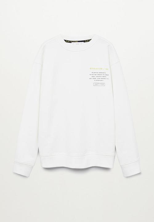 MANGO - Sweatshirt follow - white