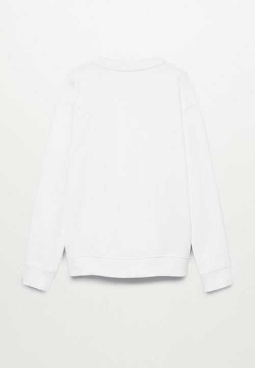 MANGO - Sweatshirt follow - white