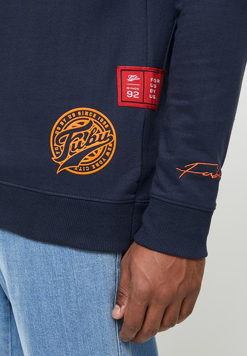FUBU - Tompkins mens sweater - navy