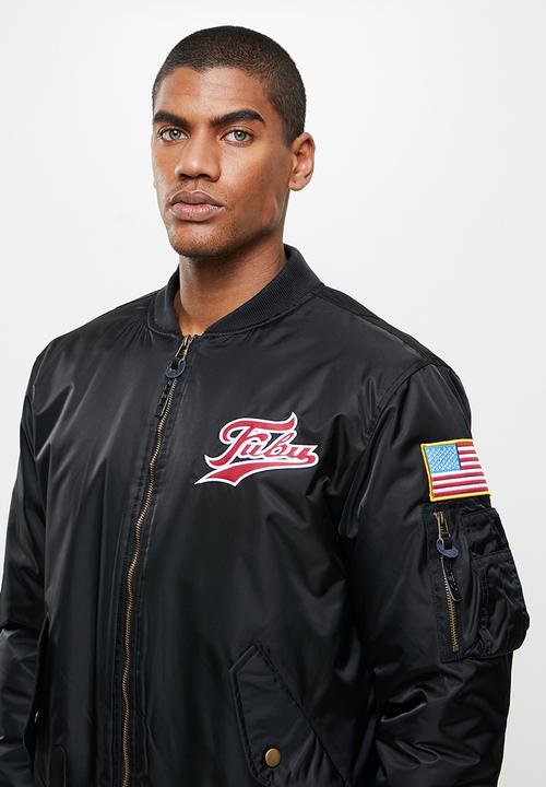 FUBU - Broadway premium bomber jacket - black