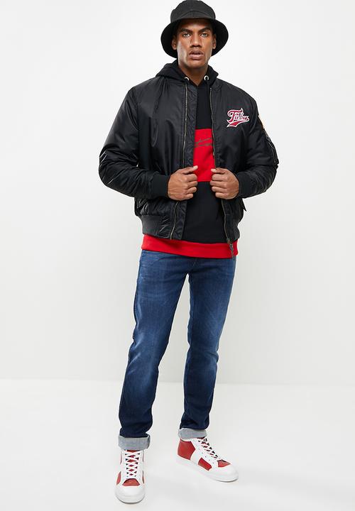 FUBU - Broadway premium bomber jacket - black