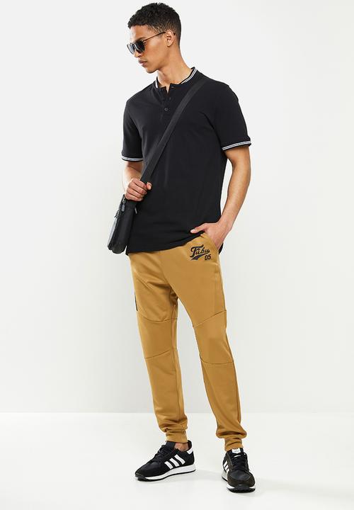 FUBU - Mens essential jogger - camel