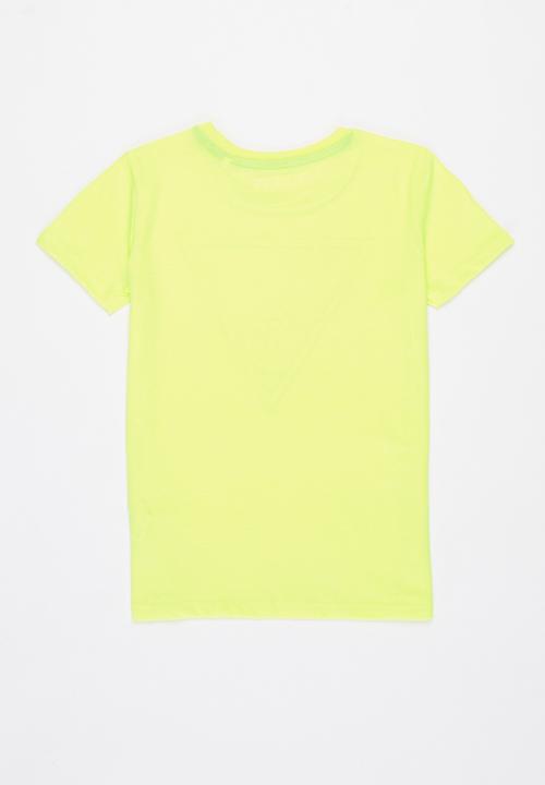 GUESS - Core triangle crew tee - yellow