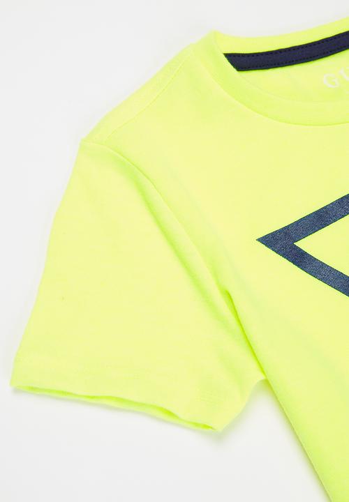 GUESS - Core triangle crew tee - yellow