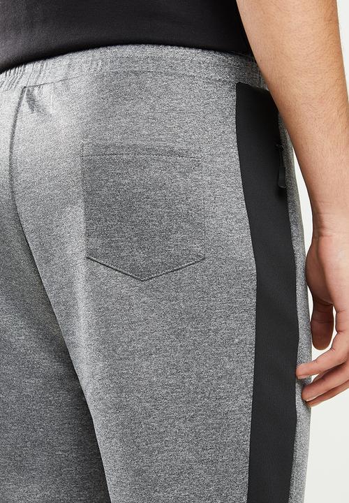 FUBU - Hudson 2.0 tracksuit bottom - black & grey 