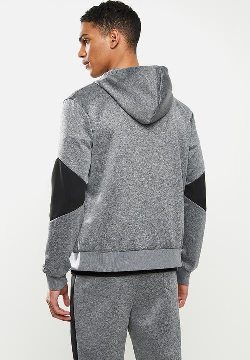 FUBU - Hudson 2.0 tracksuit top - black & grey 