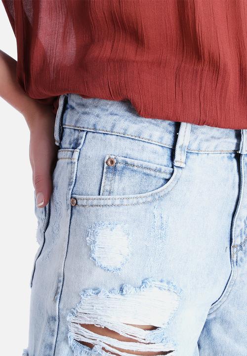 New Look - Extreme Rip Mom Shorts