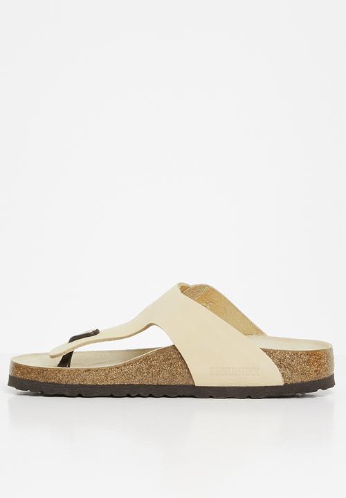 Birkenstock - Gizeh big buckle nubuck narrow - almond