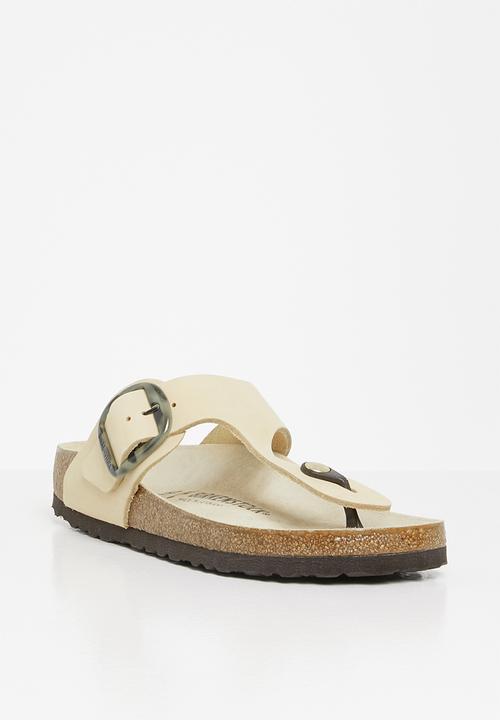 Birkenstock - Gizeh big buckle nubuck narrow - almond