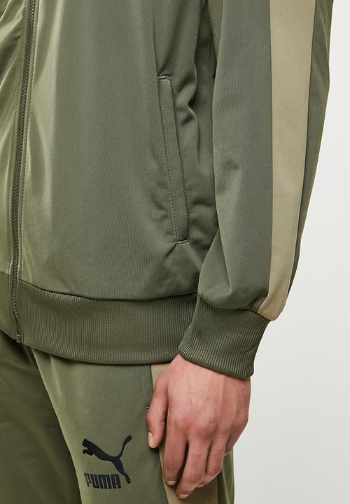 PUMA - Iconic t7 track jacket  - grape leaf