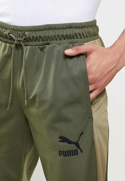 PUMA - Iconic t7 track pants  - grape leaf
