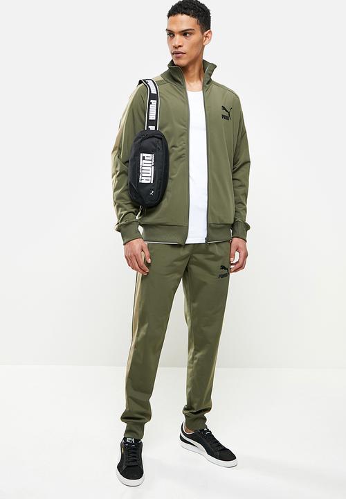 PUMA - Iconic t7 track pants  - grape leaf