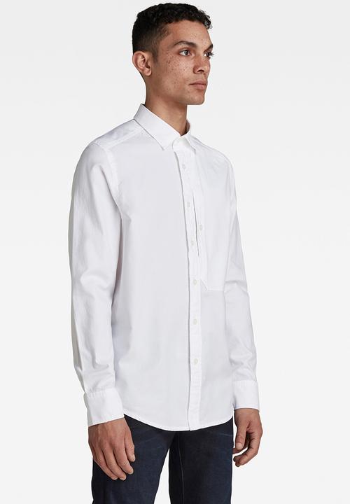 G-STAR - Oxford regular shirt  - white