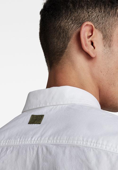 G-STAR - Oxford regular shirt  - white