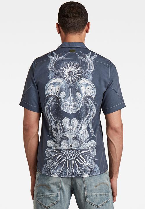 G-STAR - Hawaiian service regular shirt short sleeve - warm sartho