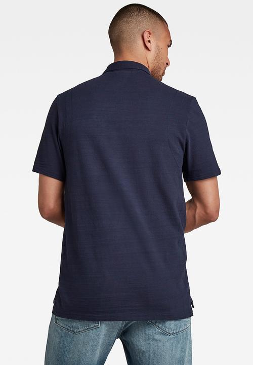 G-STAR - Stitch & graphic polo - warm sartho