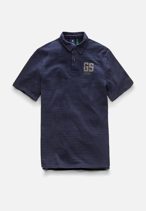 G-STAR - Stitch & graphic polo - warm sartho