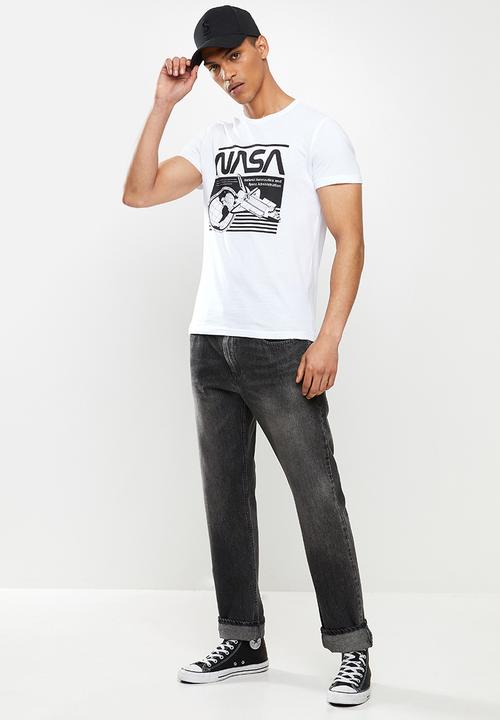STYLE REPUBLIC - Buz nasa printed crew neck tee - white 