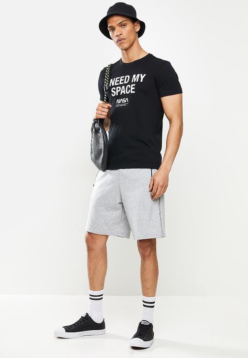 STYLE REPUBLIC - Buz nasa printed crew neck tee - black