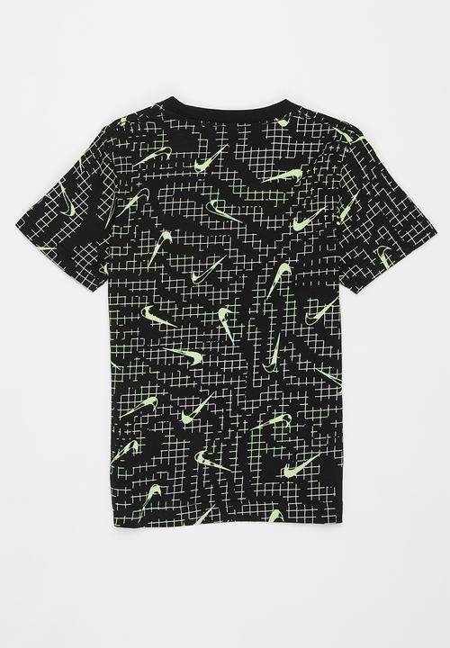 Nike - Nkb electric grid aop tee - black
