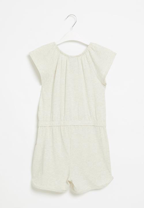 Nike - Nkg jersey essentials jumpsuit - coconut milk heather