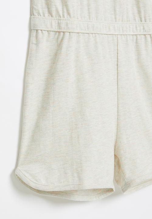 Nike - Nkg jersey essentials jumpsuit - coconut milk heather