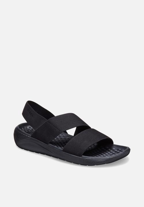 Crocs - Literide stretch sandal w - black / black