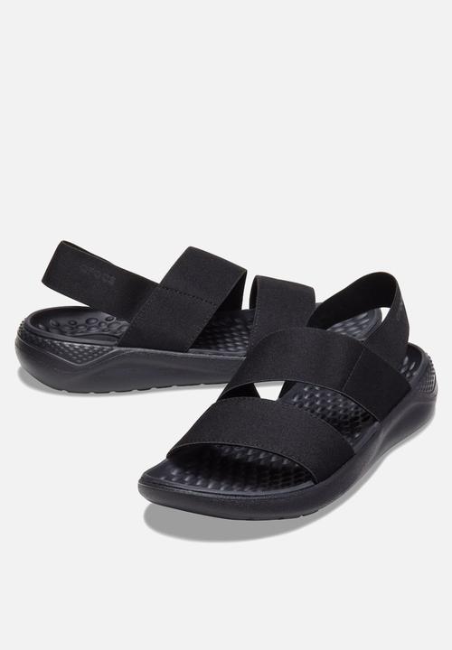 Crocs - Literide stretch sandal w - black / black