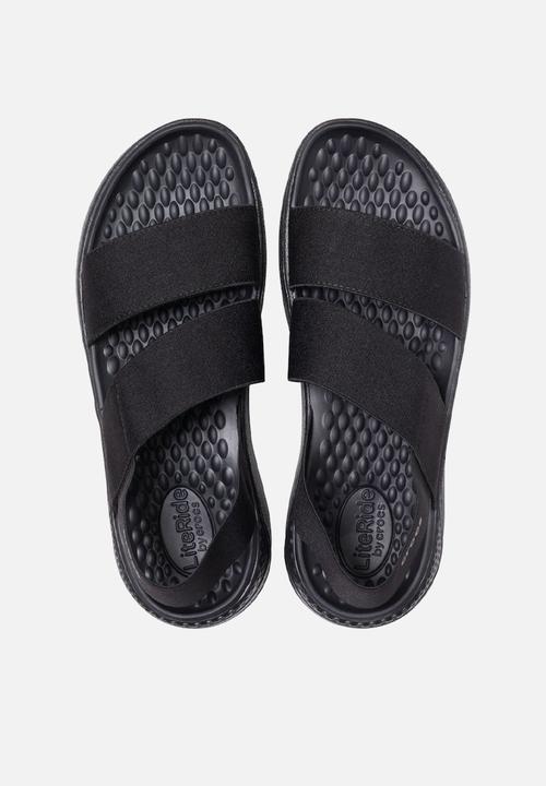 Crocs - Literide stretch sandal w - black / black