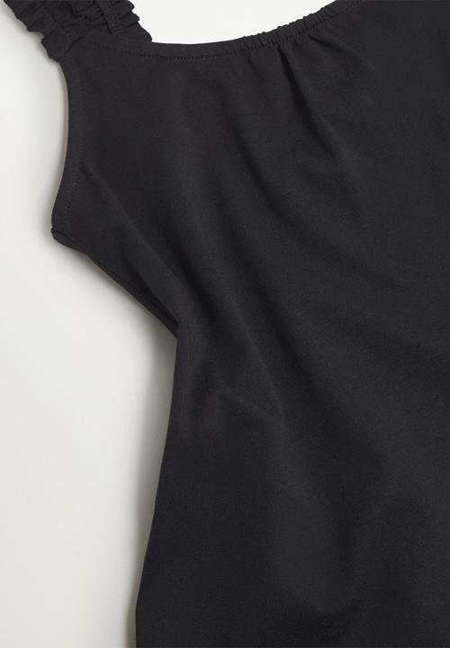 MANGO - Camiseta mali - black