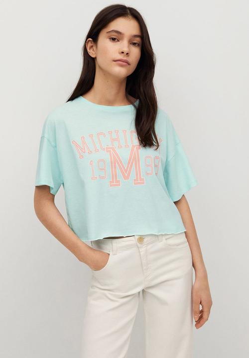 MANGO - Top sorbet - blue