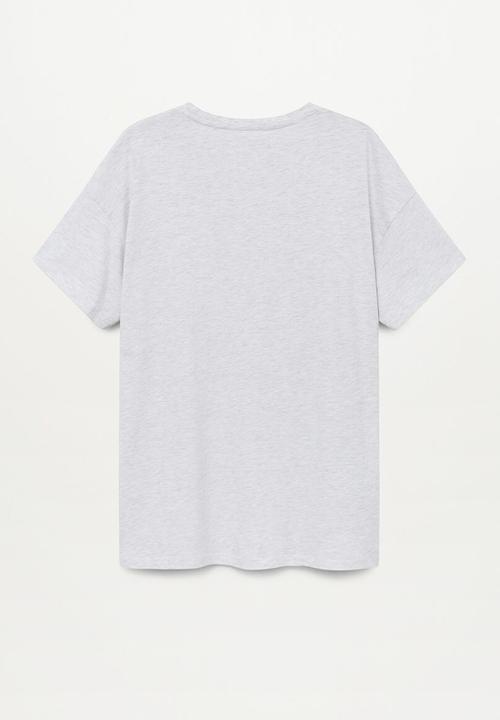 MANGO - Camiseta sorbete - grey