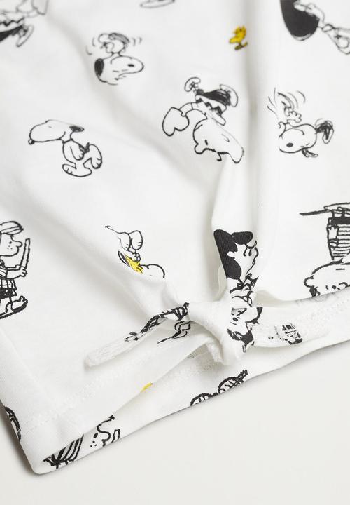 MANGO - Camiseta sfamily-i - white