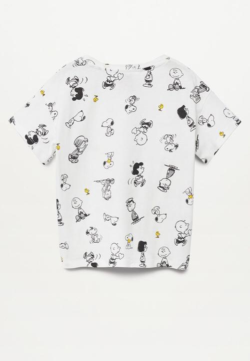 MANGO - Camiseta sfamily-i - white