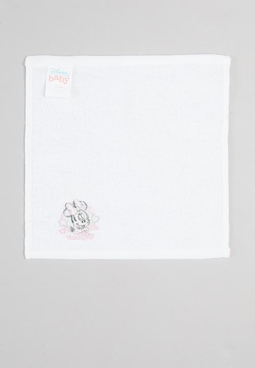 Character Group - 2-pack minnie face cloths - pink & white