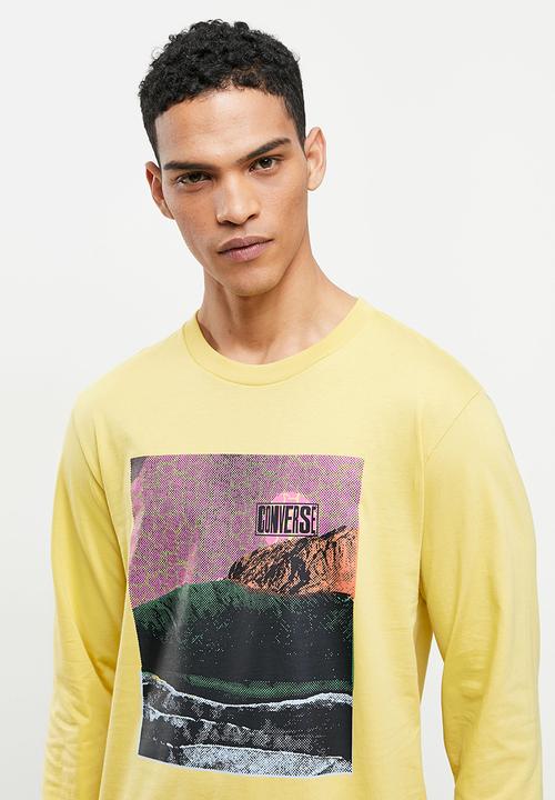 Converse - Hybrid world long sleeve tee - yellow